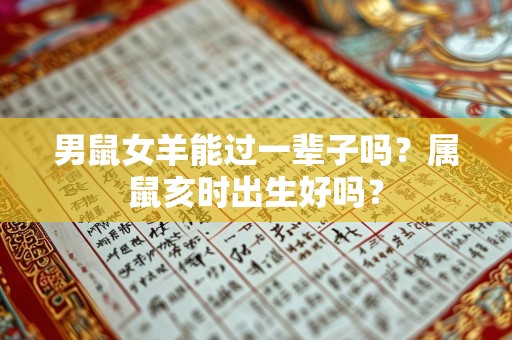 男鼠女羊能过一辈子吗？属鼠亥时出生好吗？