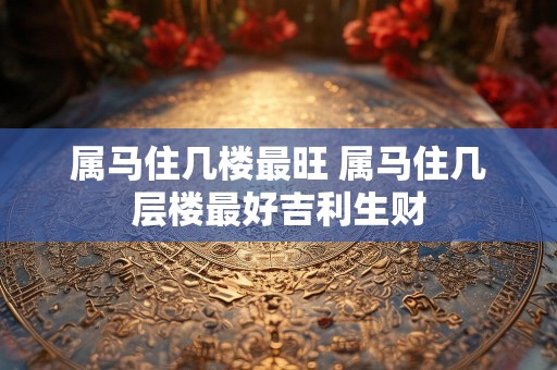 属马住几楼最旺 属马住几层楼最好吉利生财