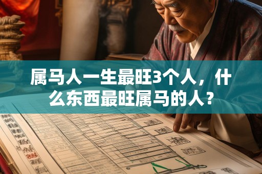 属马人一生最旺3个人，什么东西最旺属马的人？