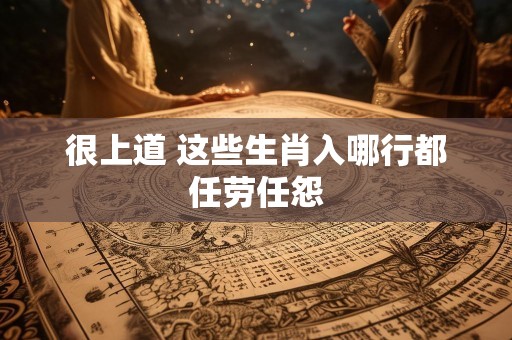 很上道 这些生肖入哪行都任劳任怨