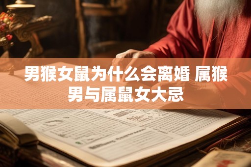 男猴女鼠为什么会离婚 属猴男与属鼠女大忌