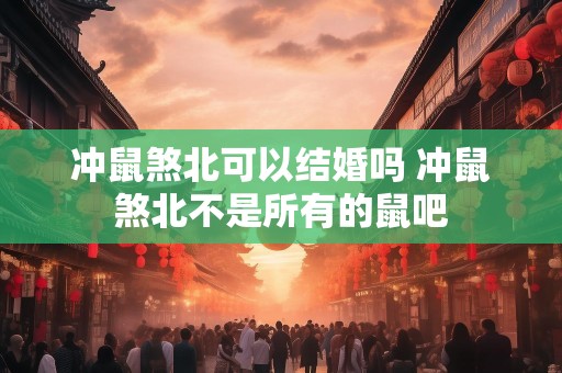 冲鼠煞北可以结婚吗 冲鼠煞北不是所有的鼠吧