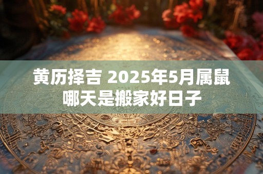黄历择吉 2025年5月属鼠哪天是搬家好日子
