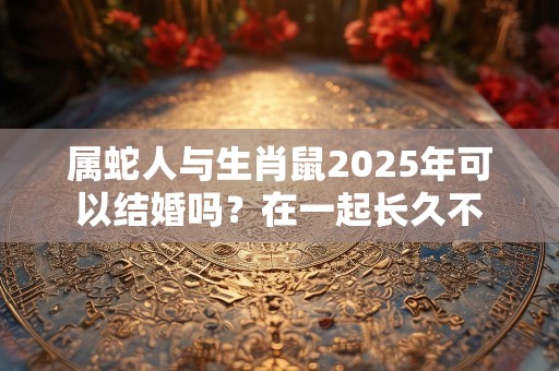 属蛇人与生肖鼠2025年可以结婚吗？在一起长久不