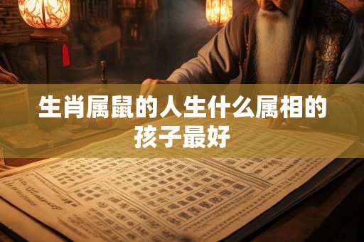 生肖属鼠的人生什么属相的孩子最好