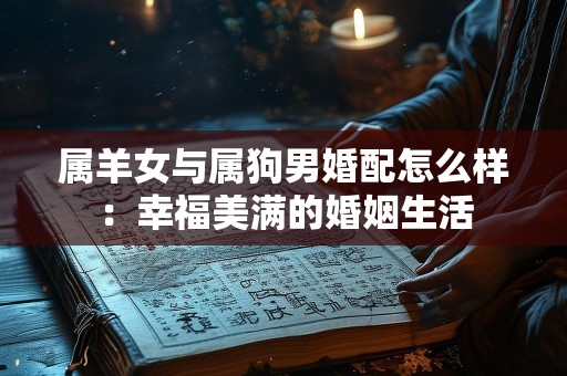 属羊女与属狗男婚配怎么样：幸福美满的婚姻生活