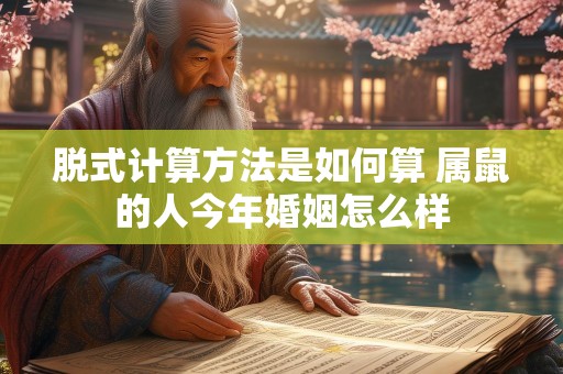 脱式计算方法是如何算 属鼠的人今年婚姻怎么样