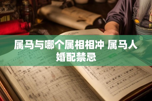 属马与哪个属相相冲 属马人婚配禁忌