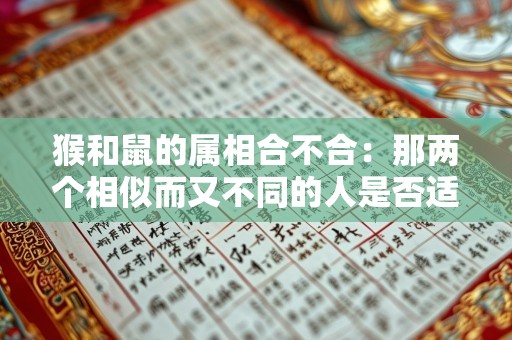 猴和鼠的属相合不合：那两个相似而又不同的人是否适合在一起