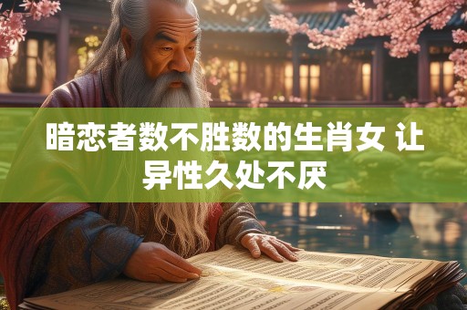 暗恋者数不胜数的生肖女 让异性久处不厌
