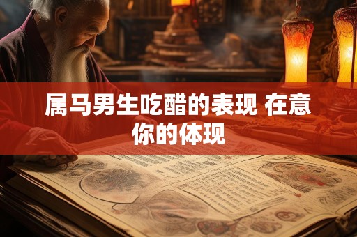 属马男生吃醋的表现 在意你的体现