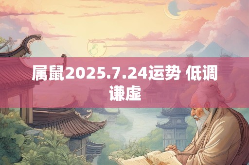属鼠2025.7.24运势 低调谦虚