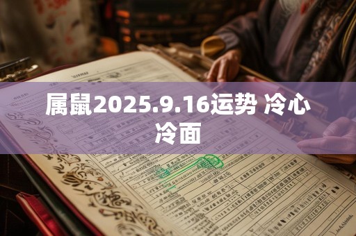 属鼠2025.9.16运势 冷心冷面