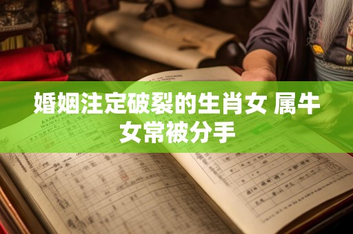 婚姻注定破裂的生肖女 属牛女常被分手