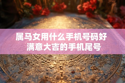 属马女用什么手机号码好  满意大吉的手机尾号
