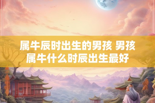 属牛辰时出生的男孩 男孩属牛什么时辰出生最好