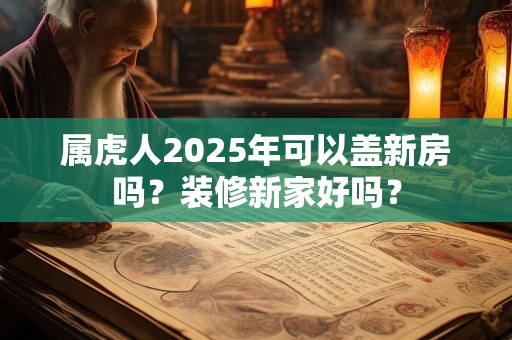 属虎人2025年可以盖新房吗？装修新家好吗？