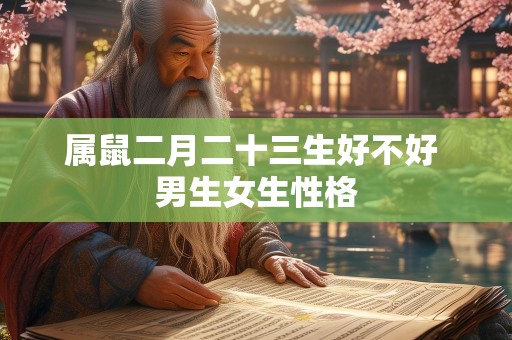 属鼠二月二十三生好不好 男生女生性格