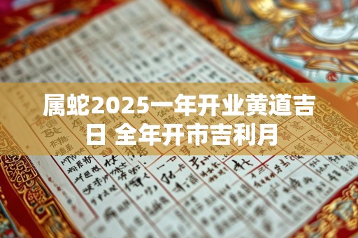 属蛇2025一年开业黄道吉日 全年开市吉利月