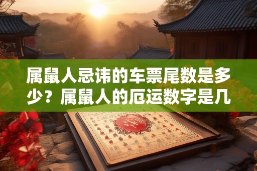 属鼠人忌讳的车票尾数是多少？属鼠人的厄运数字是几