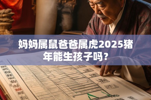 妈妈属鼠爸爸属虎2025猪年能生孩子吗？