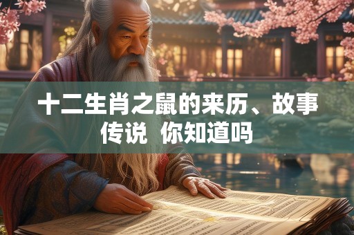 十二生肖之鼠的来历、故事传说  你知道吗