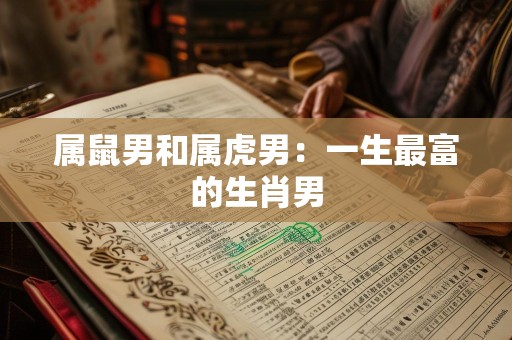 属鼠男和属虎男：一生最富的生肖男