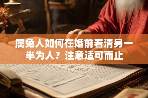 属兔人如何在婚前看清另一半为人？注意适可而止