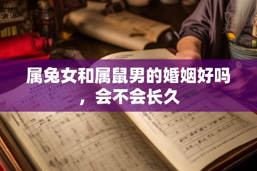 属兔女和属鼠男的婚姻好吗，会不会长久