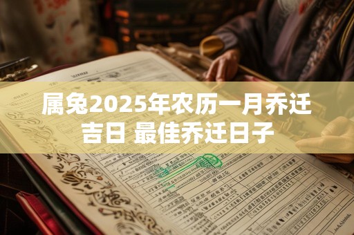 属兔2025年农历一月乔迁吉日 最佳乔迁日子