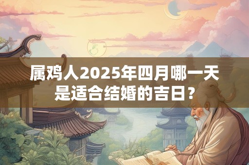 属鸡人2025年四月哪一天是适合结婚的吉日？