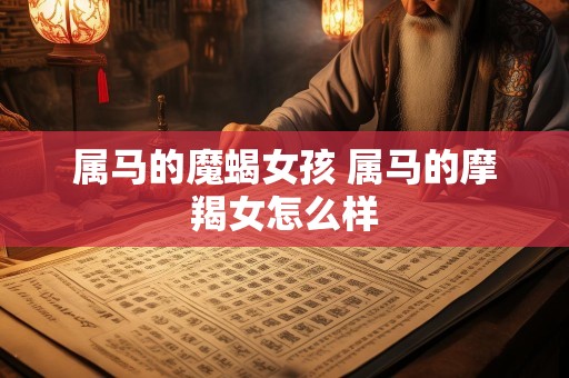 属马的魔蝎女孩 属马的摩羯女怎么样