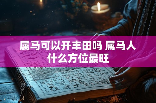 属马可以开丰田吗 属马人什么方位最旺