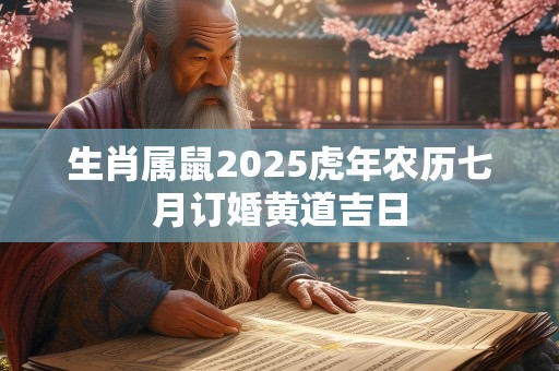 生肖属鼠2025虎年农历七月订婚黄道吉日