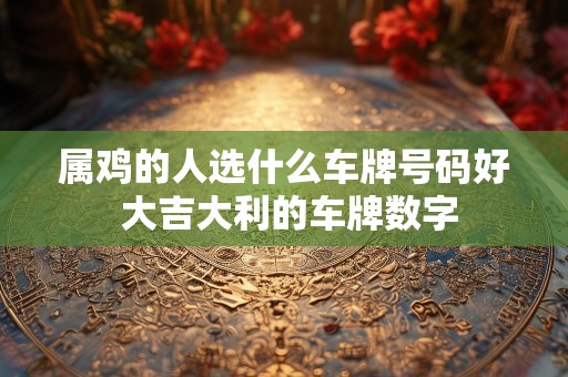 属鸡的人选什么车牌号码好 大吉大利的车牌数字