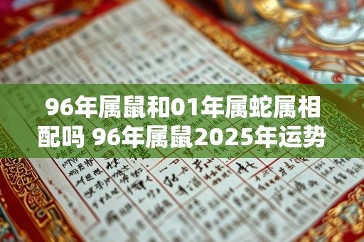 96年属鼠和01年属蛇属相配吗 96年属鼠2025年运势如何