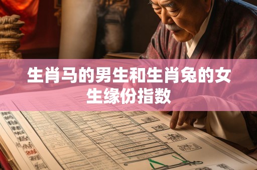 生肖马的男生和生肖兔的女生缘份指数