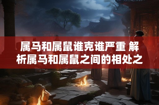 属马和属鼠谁克谁严重 解析属马和属鼠之间的相处之道