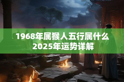 1968年属猴人五行属什么 2025年运势详解