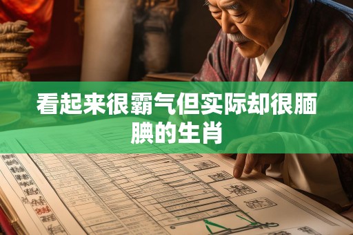 看起来很霸气但实际却很腼腆的生肖