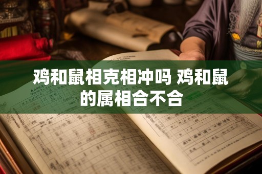 鸡和鼠相克相冲吗 鸡和鼠的属相合不合
