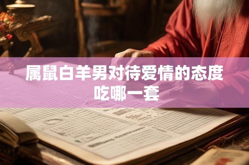 属鼠白羊男对待爱情的态度 吃哪一套
