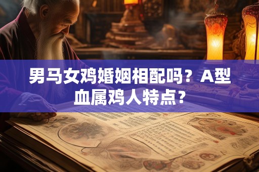 男马女鸡婚姻相配吗？A型血属鸡人特点？