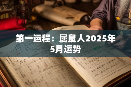 第一运程：属鼠人2025年5月运势