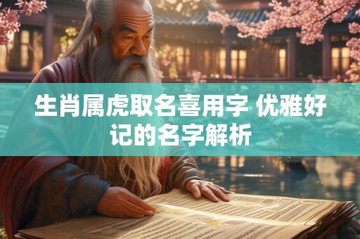 生肖属虎取名喜用字 优雅好记的名字解析