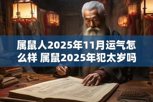 属鼠人2025年11月运气怎么样 属鼠2025年犯太岁吗