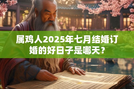 属鸡人2025年七月结婚订婚的好日子是哪天？
