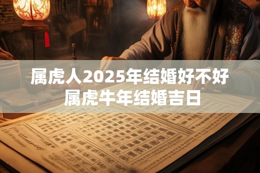 属虎人2025年结婚好不好 属虎牛年结婚吉日