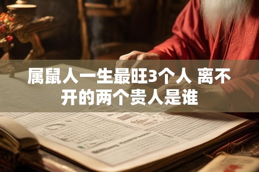 属鼠人一生最旺3个人 离不开的两个贵人是谁
