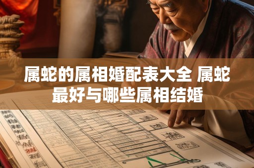 属蛇的属相婚配表大全 属蛇最好与哪些属相结婚